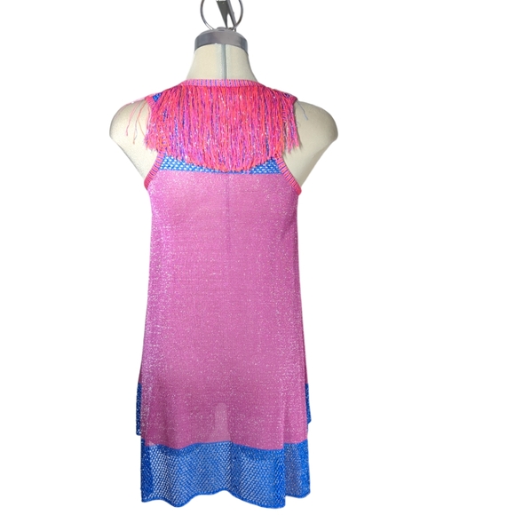 SPACE Style Concept Purple and Blue Sparkle Top Size S - Picture 3 of 17